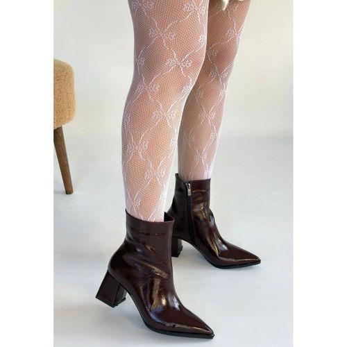 Mosy Bordo Rugan Topuklu Bot