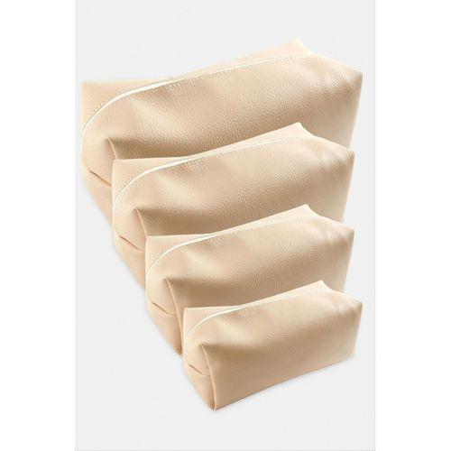 4 Adet El Tutmalı Makyaj Çantası