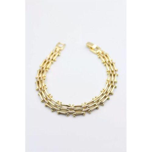 Taşlı Xuping Bileklik - Altın