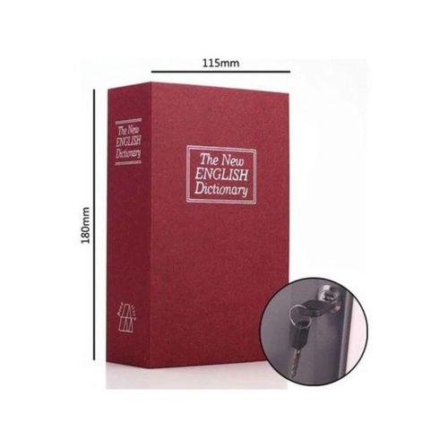Kitap Görünümlü Gizli Kasa Büyük Boy Anahtarlı Kilitli Para Kasası