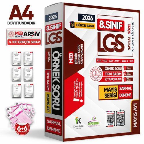 2026 8 Sınıf LGS Mayıs Ayı MEB Örnek Soru Tıpkı Basım 6lı Sarmal Deneme Paketi Video/PDF Çözümlü