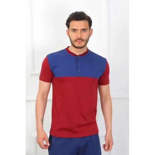 Erkek Penye 3'lü Parlamentmavi Parçalı Pijama Takımı
