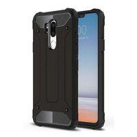 LG G7 Kılıf Koruyucu Çift Katmanlı Armor Case Siyah Renk