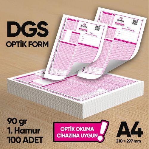DGS Deneme Sınavları İçin 100 Adet (90 GR) Optik Form - Optik Okuma Uyumlu