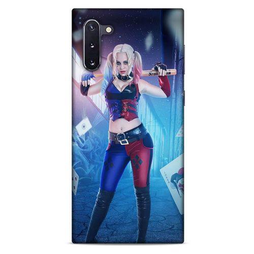 Samsung Galaxy Note 10 Uyumlu Kılıf Harley Quinn (31) TPU Kılıf Lavanta mavisi