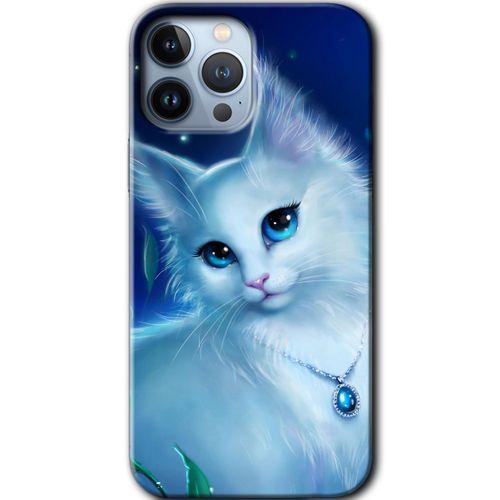 iPhone 13 Pro Kılıf Baskılı Kapak - Cat Glance +Tam Ekran Koruyucu