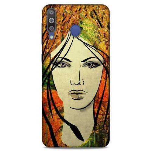 Lopard Samsung Galaxy M30 Uyumlu Kılıf Sürreal Yüzler ♀ (29) Arka Koruma Kılıfı Baskılı