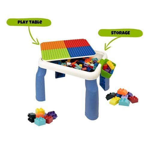 Eğitici Oyuncak URT035-002 BÜYÜK SANDALYELİ 64 PCS Bİ-BLOKS MASASI