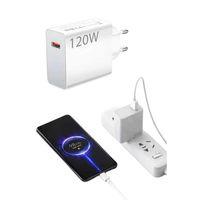 Type C Yüksek Hızlı Şarj Aleti Beyaz 120w Ultra Uzun Ömürlü