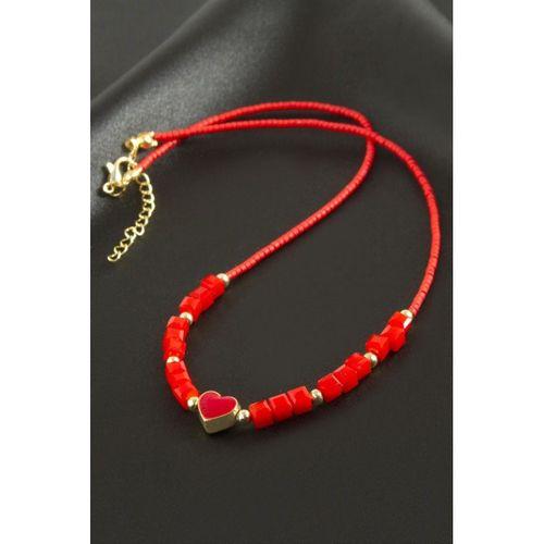 Karışık Figürlü Miyoki Boncuk Küp Kristal Kolye 1 Adet