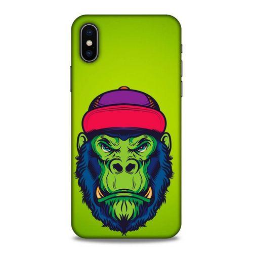Lopard Apple Iphone X Uyumlu Kılıf Tattoo's (46) Core Armor Kılıf Maymun Dövmesi