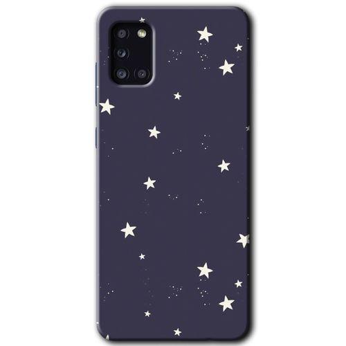 Samsung Galaxy A31 Kılıf Baskılı Kapak - Gökyüzü Yıldız +Tam Ekran Koruyucu