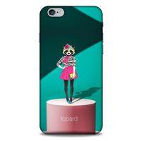 Apple Iphone 6S Plus Kılıf FunnyMaX (10) Full Koruma Kılıfı Yeşil Pembe