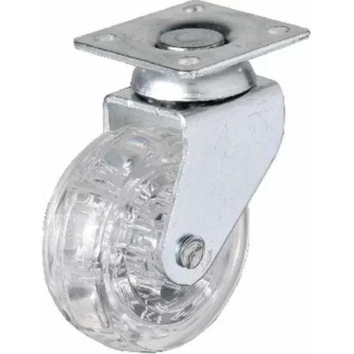 325 - 50x20 Mm Şeffaf Makaralı Tablalı Teker 4 Adet