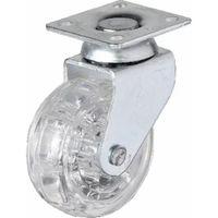 325 - 50x20 Mm Şeffaf Makaralı Tablalı Teker 4 Adet