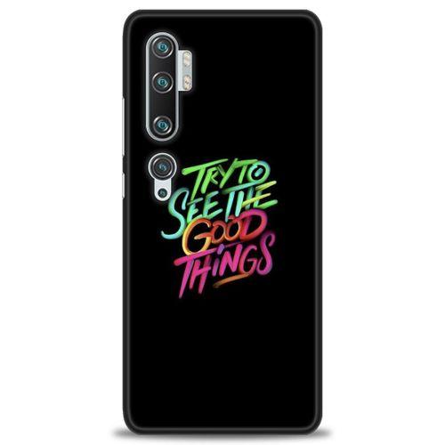 Xiaomi Mi Note 10 Kılıf HD Baskılı Kılıf - Good Things + Tam Ekran Koruyucu