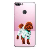 Huawei Psmart Kılıf Köpek Kıyafetleri (33) Hybrid Kılıf Poodle Pijama