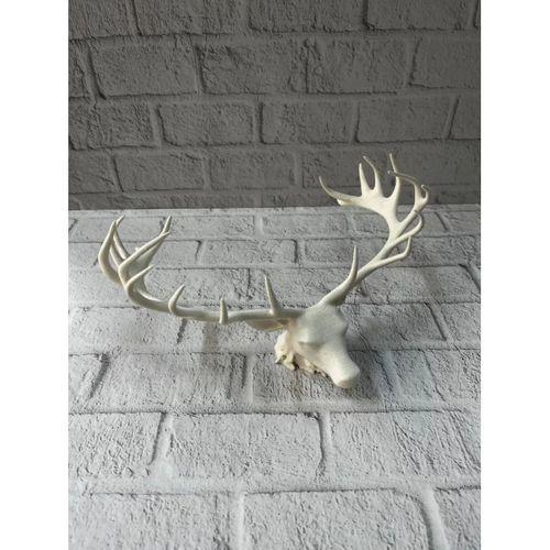 Dekoratif Geyik Başı Heykel 25 Cm Modern Minimal Tasarım