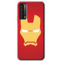 Huawei P Smart 2021 Kılıf HD Desen Baskılı Arka Kapak + Temperli Cam - İronMan