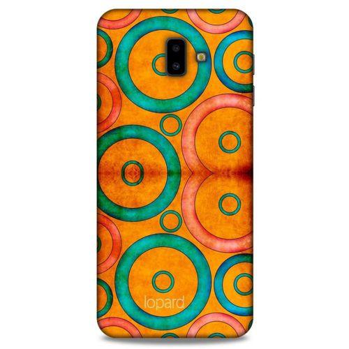 Samsung Galaxy J6 Plus Kılıf Pastel Renkler (39) Liquid Crystal Kılıf Turuncu Yeşil