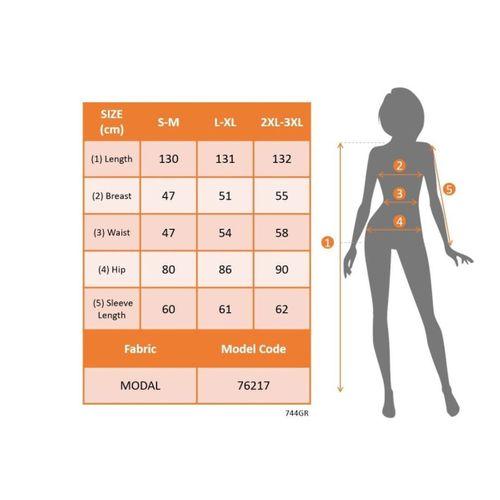 Kadın Uzun Kollu Yakalı Belden Kuşaklı Leopar Desenli Modal Uzun Elbise