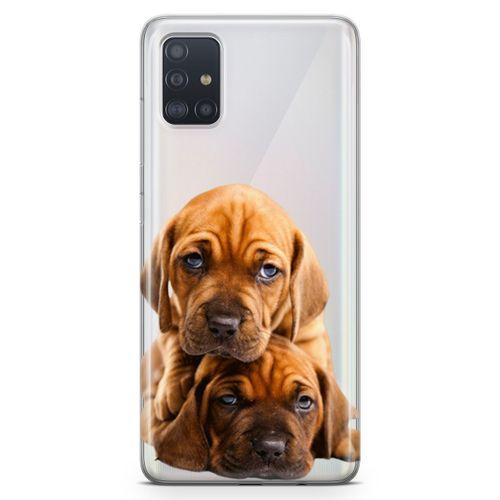 Samsung Galaxy A51 Kılıf Amstaff Dachshund Arka Kapak Koruma Desenli Full Koruyucu