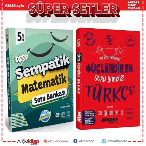 Ünlüler Karması 5. Sınıf Matematik Sempatik ve Ankara Yayıncılık Türkçe Soru Bankası Seti 2 Kitap
