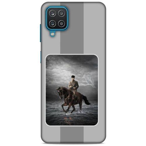 Lopard Samsung Galaxy A12 Uyumlu Kılıf Atatürk (39) Liquid Crystal Kılıf