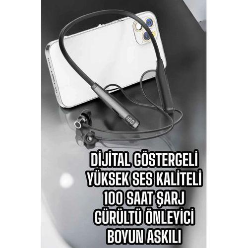 Boyun Bantlı Bluetooth Kulaklık Yüksek Ses Kaliteli 100 Saat Kulaklık
