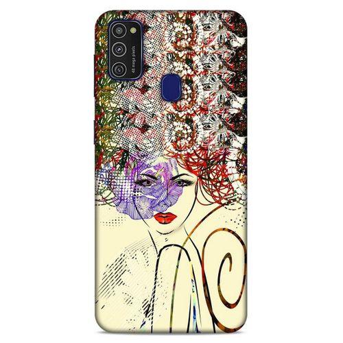 Lopard Samsung Galaxy M21 Uyumlu Kılıf Sürreal Yüzler ♀ (19) Kılıfları Baskılı