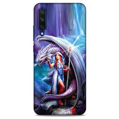 Xiaomi Mi A3 Kılıf Dragons (31) TPU Kılıf Ejderha ve Sahibe