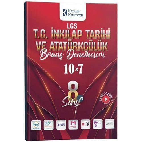8. Sınıf LGS T.C. İnkılap Tarihi ve Atatürkçülük 10 x 7 Branş Denemeleri Krallar Karması