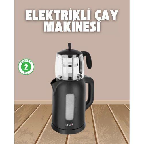 0,9 L Cam Demlik Ve 1,7 L Su Haznesi İle Çay Keyfi
