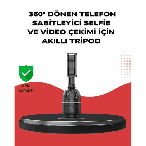Telefon Ve Kamera Uyumlu 360° Otomatik Takipli Akıllı Masa Tripodu