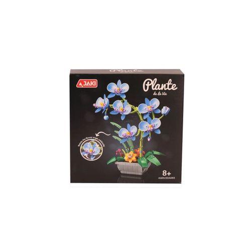 JK29011 JAKİ MAVİ ORKİDE SAKSIDA 581 PARÇA BLOCK OYUNCAK