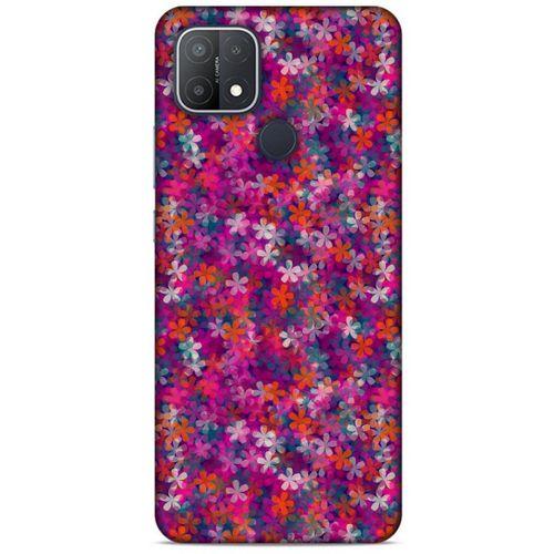 Oppo A15s Uyumlu Kılıf Pembe Delisi (3) Kapak Çiçek