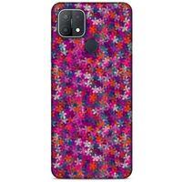 Oppo A15s Uyumlu Kılıf Pembe Delisi (3) Kapak Çiçek