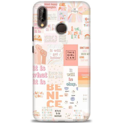 Huawei P20 Lite Kılıf HD Baskılı Kılıf - This Girl Can + Tam Ekran Koruyucu