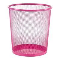 LİNEA METAL FİLE PERFORE ÇÖP KOVASI RENKLİ ( PEMBE)