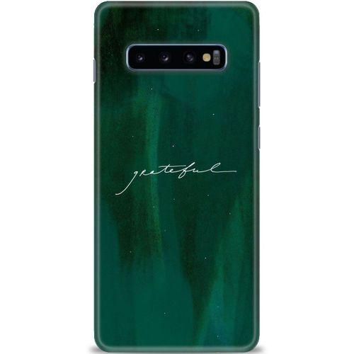 Samsung Galaxy S10 Plus Kılıf HD Baskılı Kılıf - Grateful + Tam Ekran Koruyucu