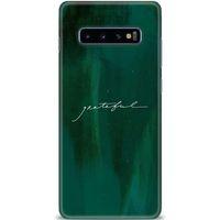 Samsung Galaxy S10 Plus Kılıf HD Baskılı Kılıf - Grateful + Tam Ekran Koruyucu