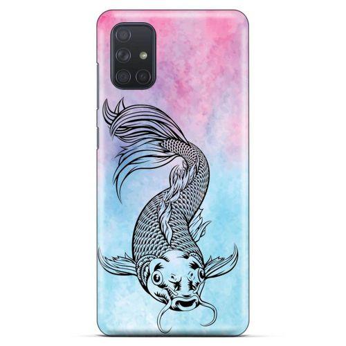 Lopard Samsung Galaxy M51 Uyumlu Kılıf Tattoo's (31) TPU Kılıf Balık Dövmesi