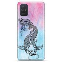Lopard Samsung Galaxy M51 Uyumlu Kılıf Tattoo's (31) TPU Kılıf Balık Dövmesi