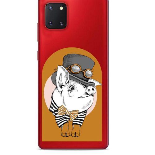 Zoologix (37) Samsung Galaxy Note 10 Lite Şeffaf Kılıf Silikon Desenli