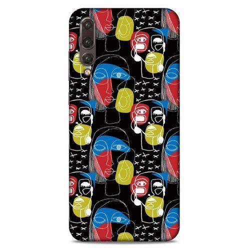 Lopard Huawei P20 Pro Uyumlu Kılıf Sürreal Yüzler ♀ (8) Baskılı Kılıf Desenli