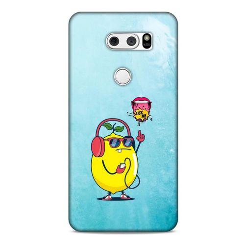 Frutix Limon 01 LG K50S Kılıf Desenli Silikon