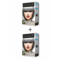 2X2 Tüp Krem Saç Boyası Seti Füme Gri No:0.01