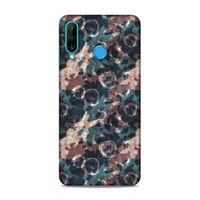 Huawei P30 Lite Uyumlu Kılıf Romans (40) Fit Silikon Kılıf Yeşil Bakır
