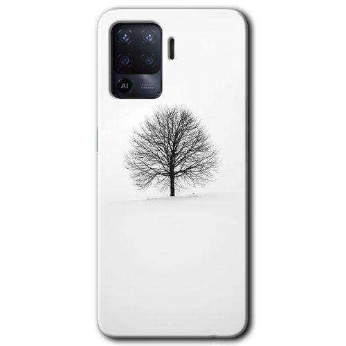 OPPO Oppo Reno 5 Lite Kılıf HD Desen Baskılı Arka Kapak - Alone Tree