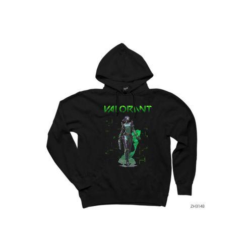 Valorant Viper Siyah Kapüşonlu Sweatshirt Hoodie